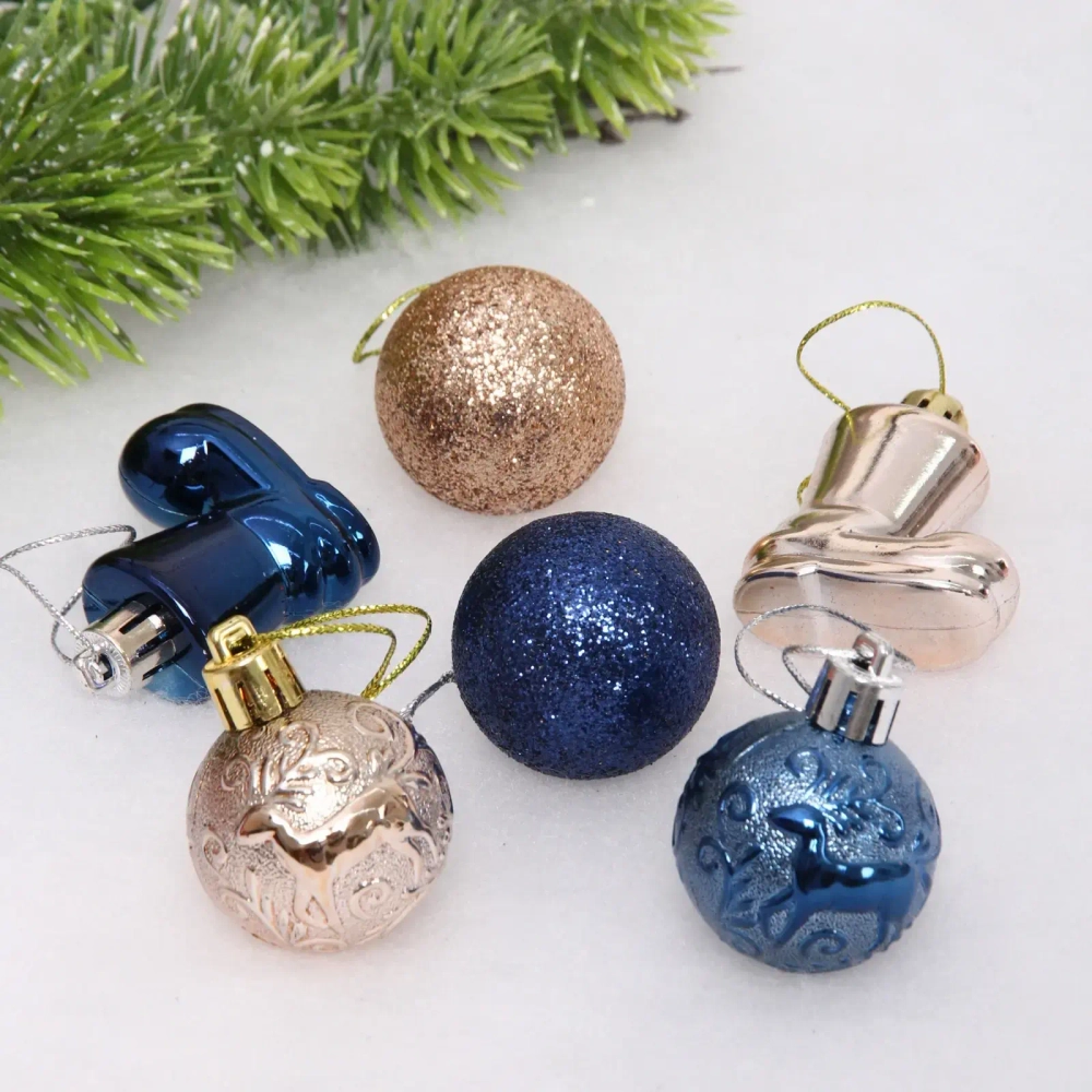 Набор украшений «Волшебное сияние» 4 см (13 предметов),сапфир/шампань