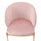 Стул Coral велюр пыльная роза с золотыми ножками
