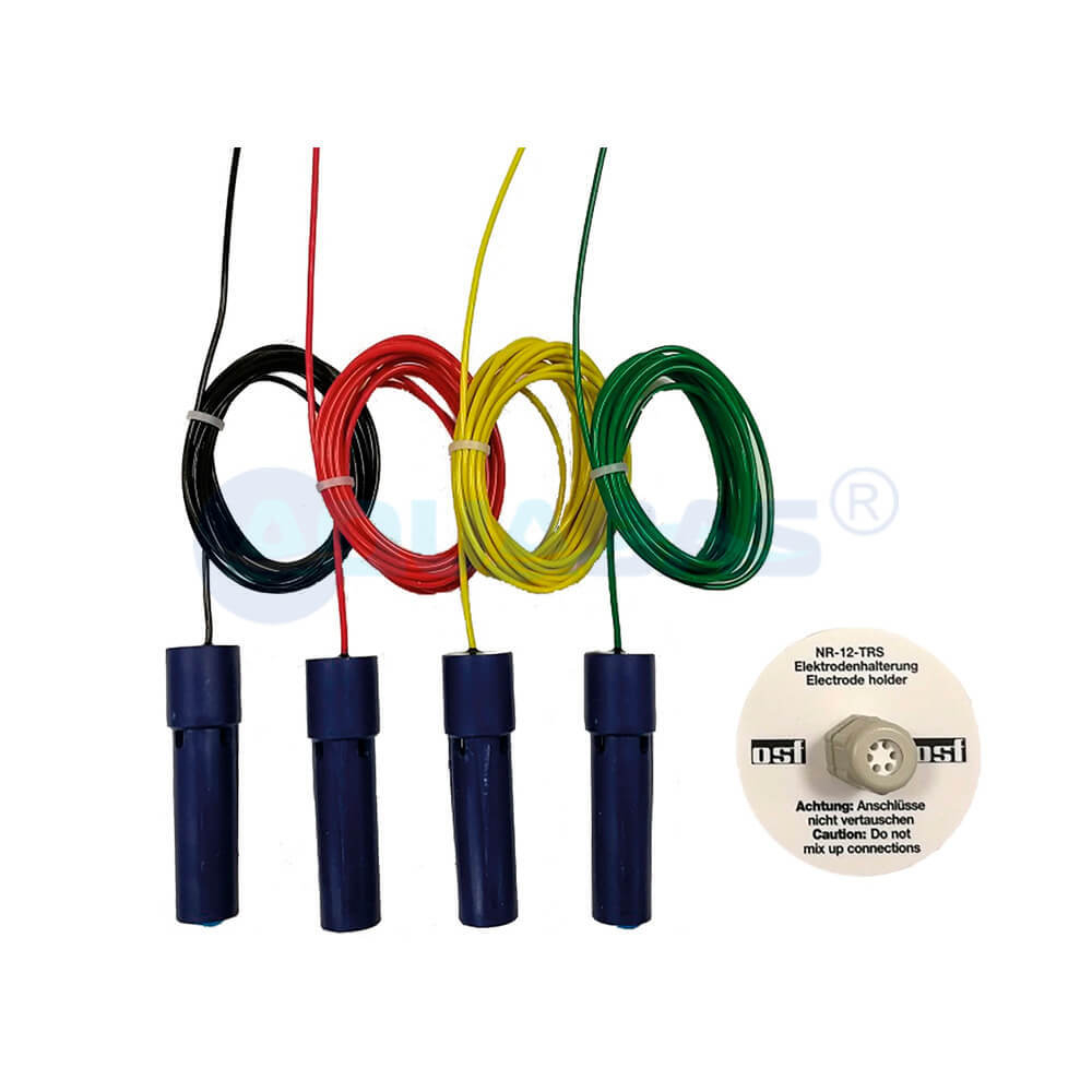 Комплект из 4 электродов OSF н/с V4A с держателем цветной кабель 3м (303.000.0116)