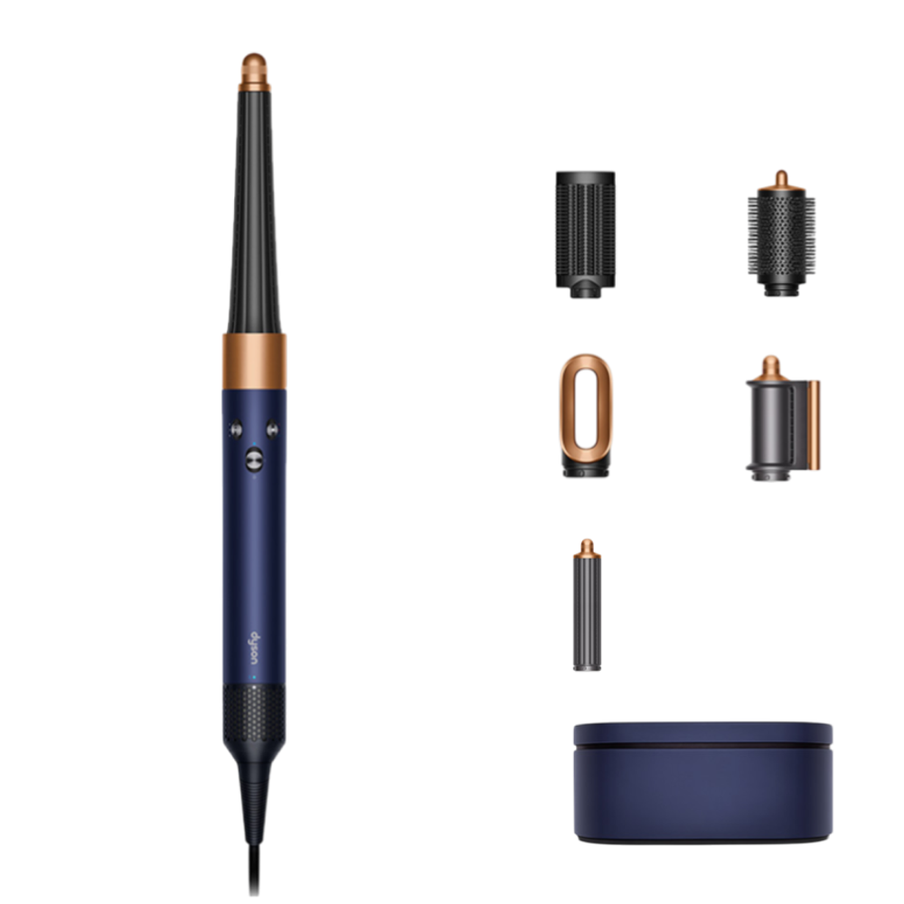 Стайлер Dyson HS08 Hairstyler Airwrap i.d. Straight+Wavy (Prussian Blue/Rich Copper) (2025) Мультистайлер цвета «берлинская лазурь/насыщенная медь». Подходит для прямых и волнистых волос любой длины