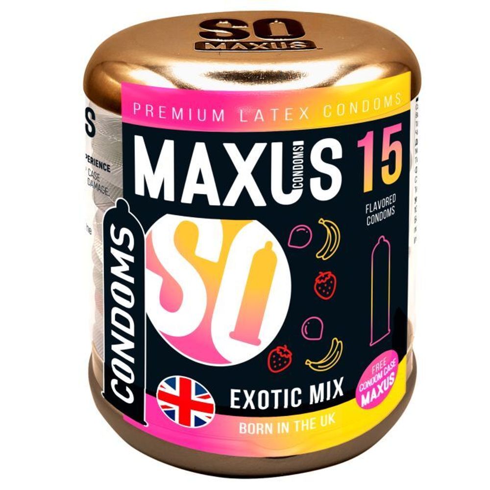 Ароматизированные презервативы Maxus Exotic Mix - 15 шт.