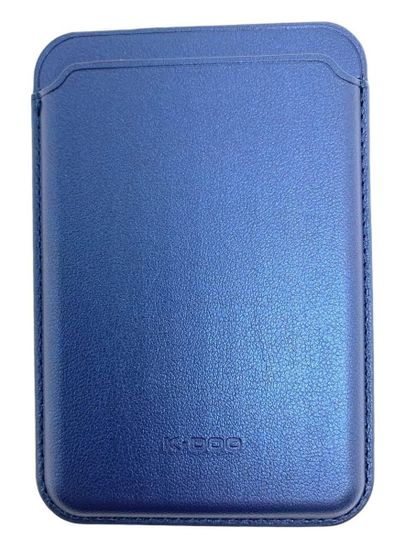 Кожаный чехол - бумажник K-DOO LEATHER WALLET MagSafe синий