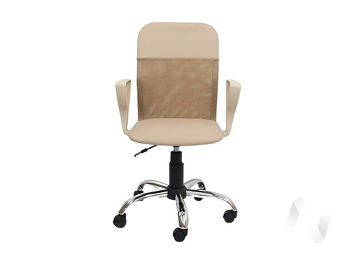 Кресло Элегия М1 (пластик черный/ткань сетка бежевая)