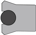 A175-019 PU Высокоэффективное U-образное симметричное уплотнение 19,05-25,4-6,35/6,98