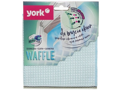 Салфетка из микрофибры для окон вафельная YORK