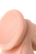 Телесный реалистичный фаллоимитатор Leo - 20 см. (Цвет: телесный)