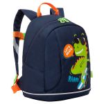 Рюкзак детский Grizzly, 25*30*14см, 1 отделение, 1 карман, укрепленная спинка, синий