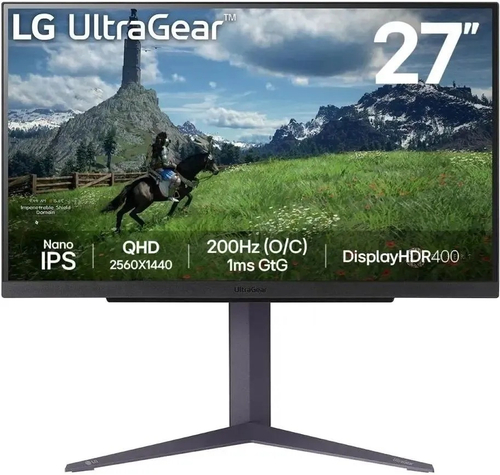 Монитор 27&#34; LG 27GS85Q-B.ARUZ черный