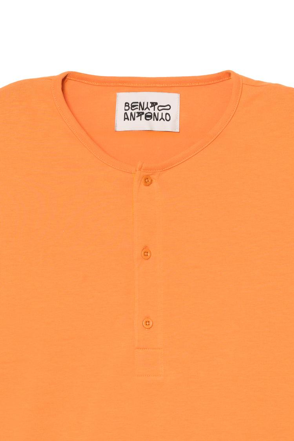 ZARA X BENITO ANTONIO ФУТБОЛКА С ПУГОВИЦАМИ, ОРАНЖЕВЫЙ