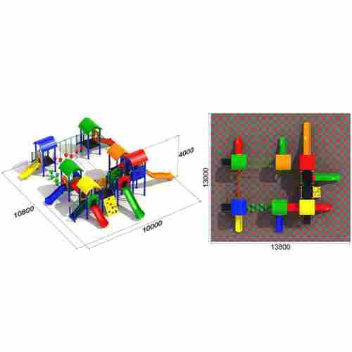 Детская игровая зона «Квадрат Приключений» 10.8x10x4 м