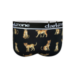 Черные трусы-брифы с принтом в виде гепардов (Размер: M) (Цвет: черный)