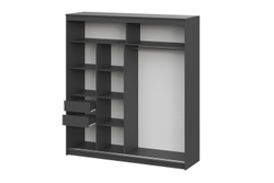 Шкаф-купе №3 2,0м Графит серый