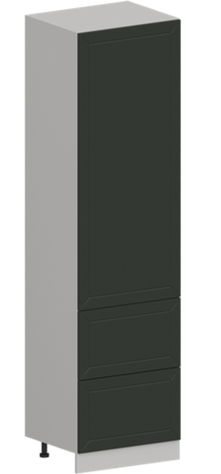 Кухня Модуль ШП2Я 600М Белый / Насыщенно-зеленый