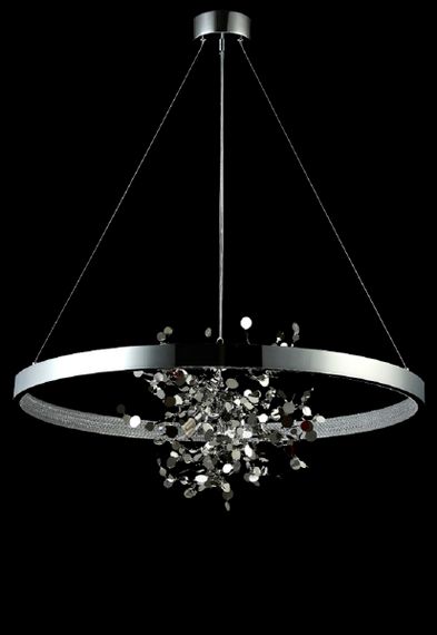 Подвесная люстра Crystal Lux GARDEN SPLED+4 D800 CHROME