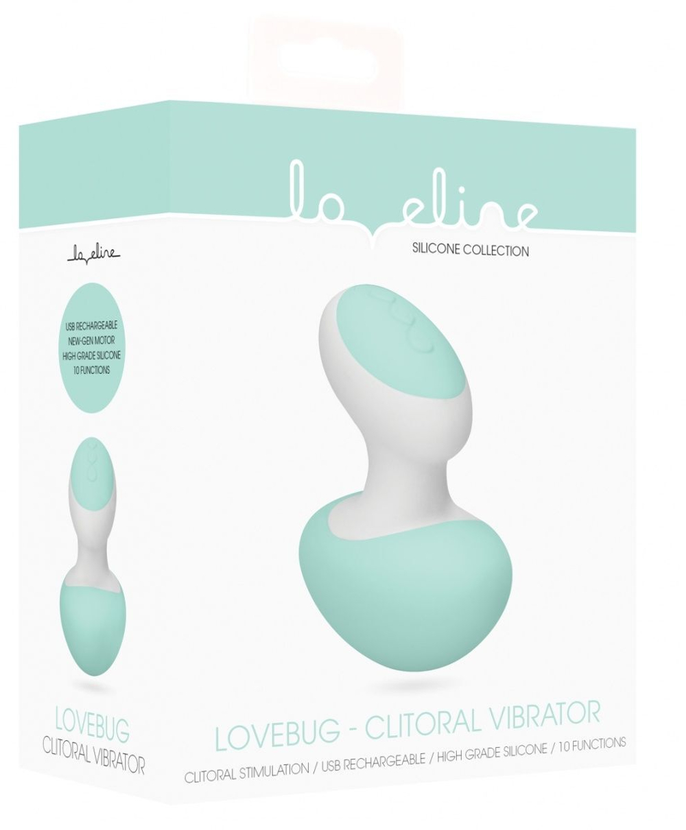 Зеленый клиторальный массажер Lovebug (Цвет: зеленый)