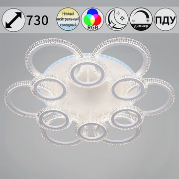 36890-0.3-6+6A WH (RGB) светильник потолочный