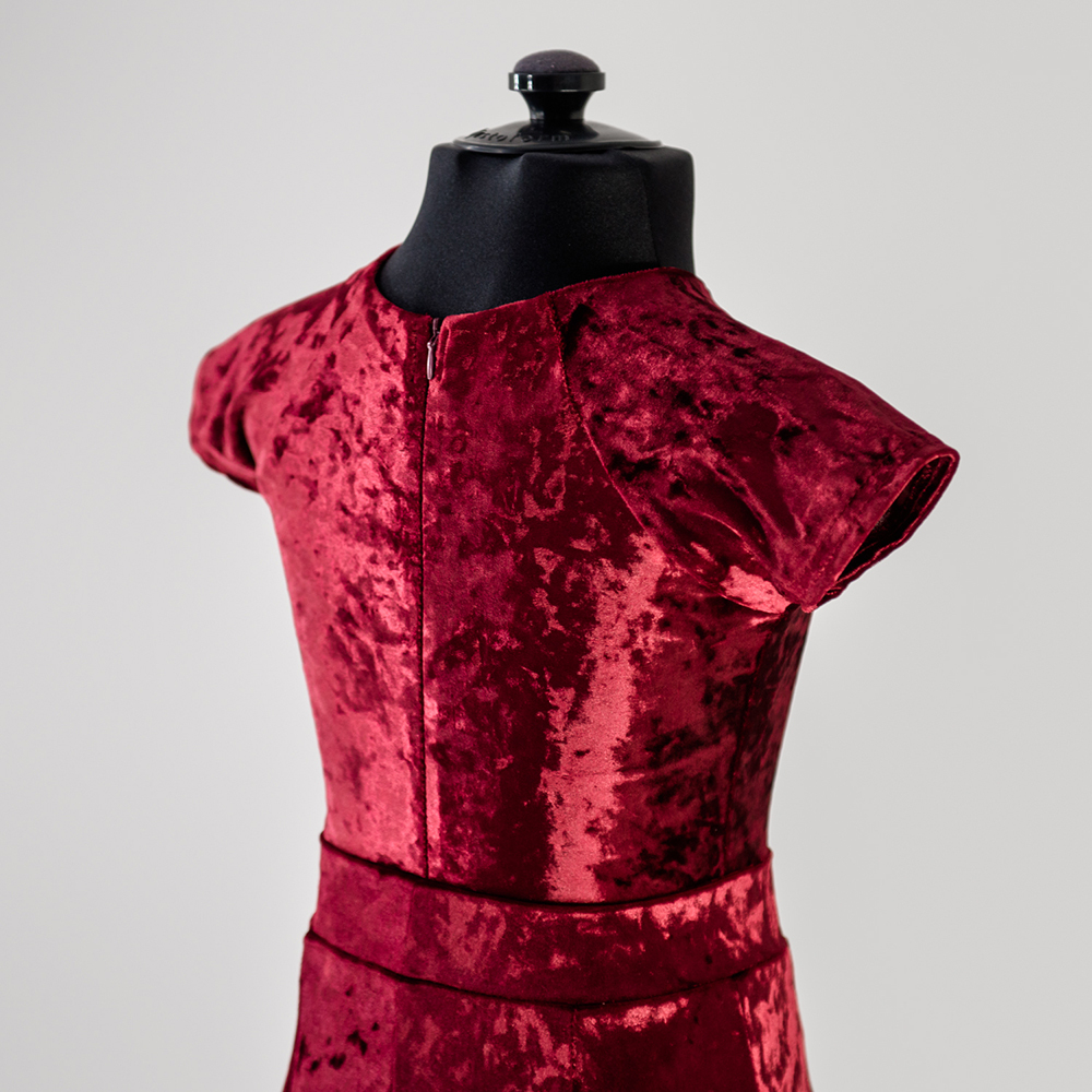 бордовое платье для бальных танцев