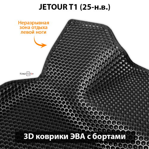 Автомобильные коврики ЭВА с бортами для JETOUR T1 (25-н.в.)