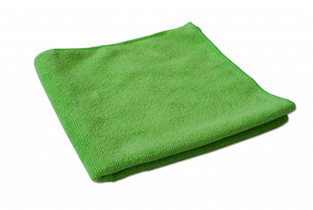 Салфетка из микрофибры ЗЕЛЕНАЯ 29х29 см (600 шт/кор) 137628