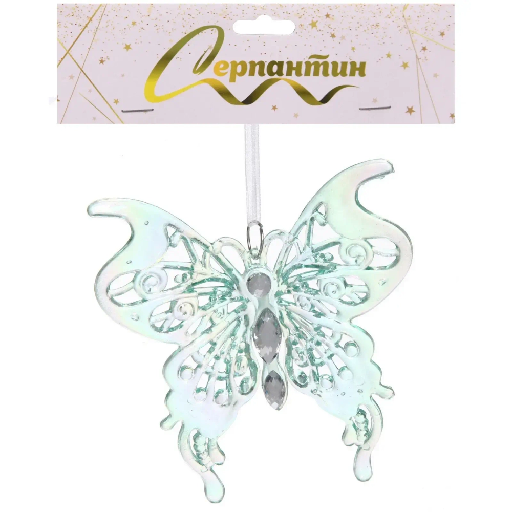 Подвеска «Волшебная бабочка» 10*11 см, Зелёный