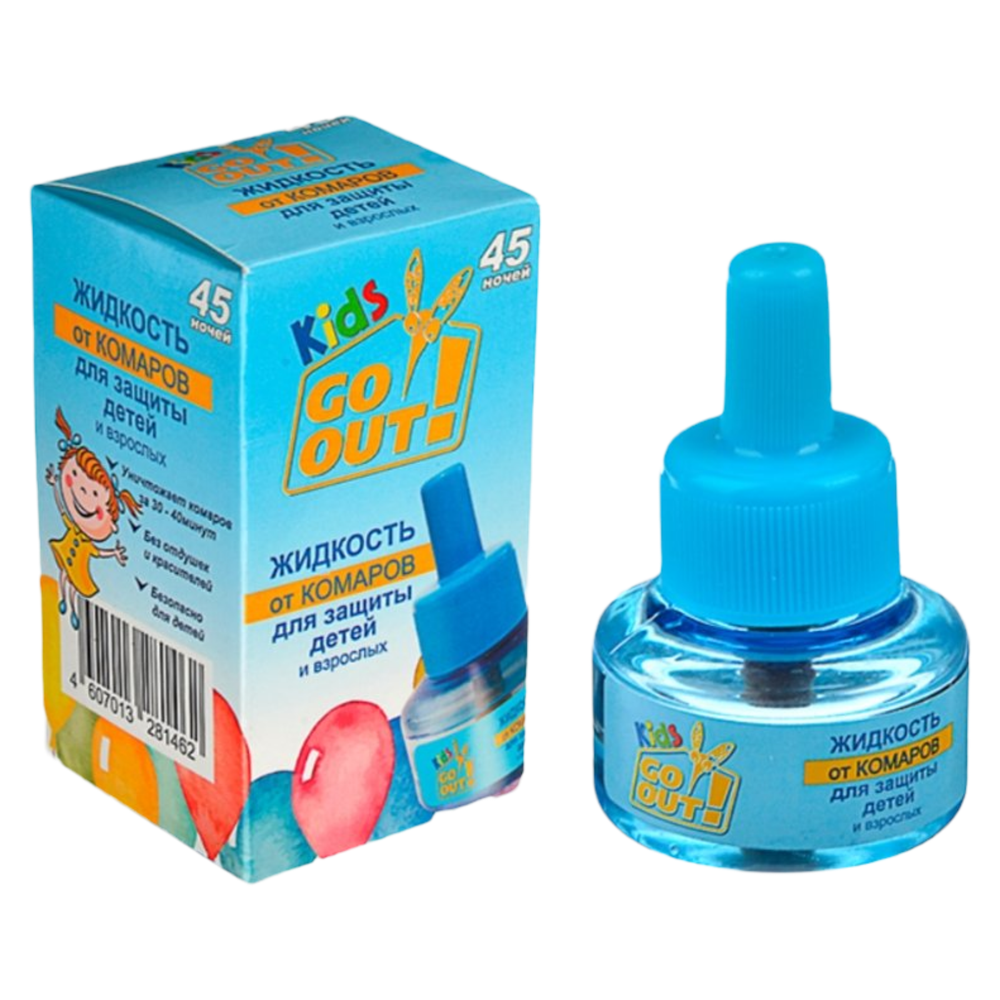 Жидкость от комаров детская Гоу Аут 45 ночей