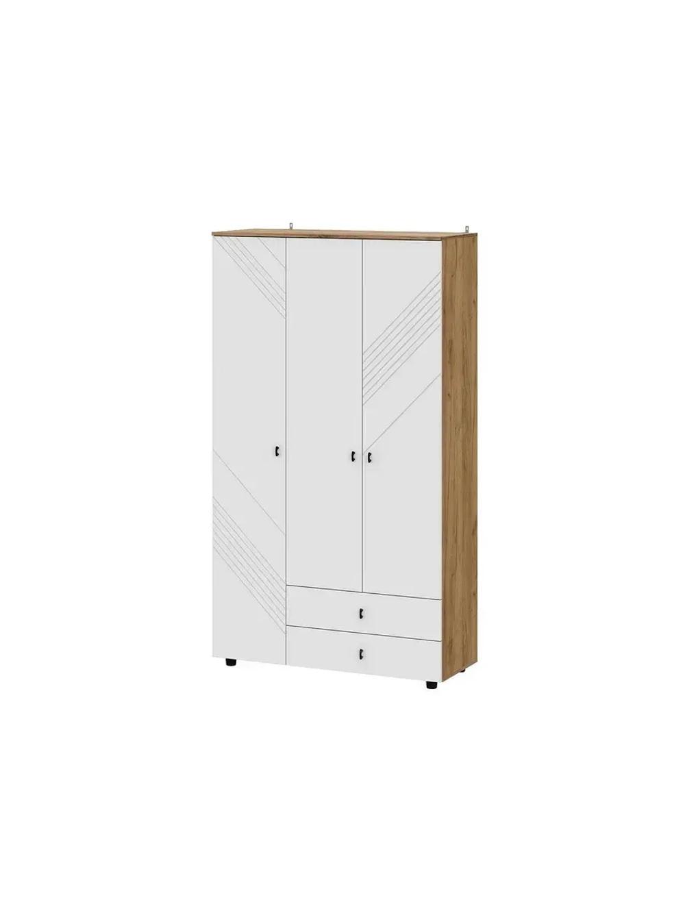 Шкаф для одежды распашной Белый 120х46х210 см