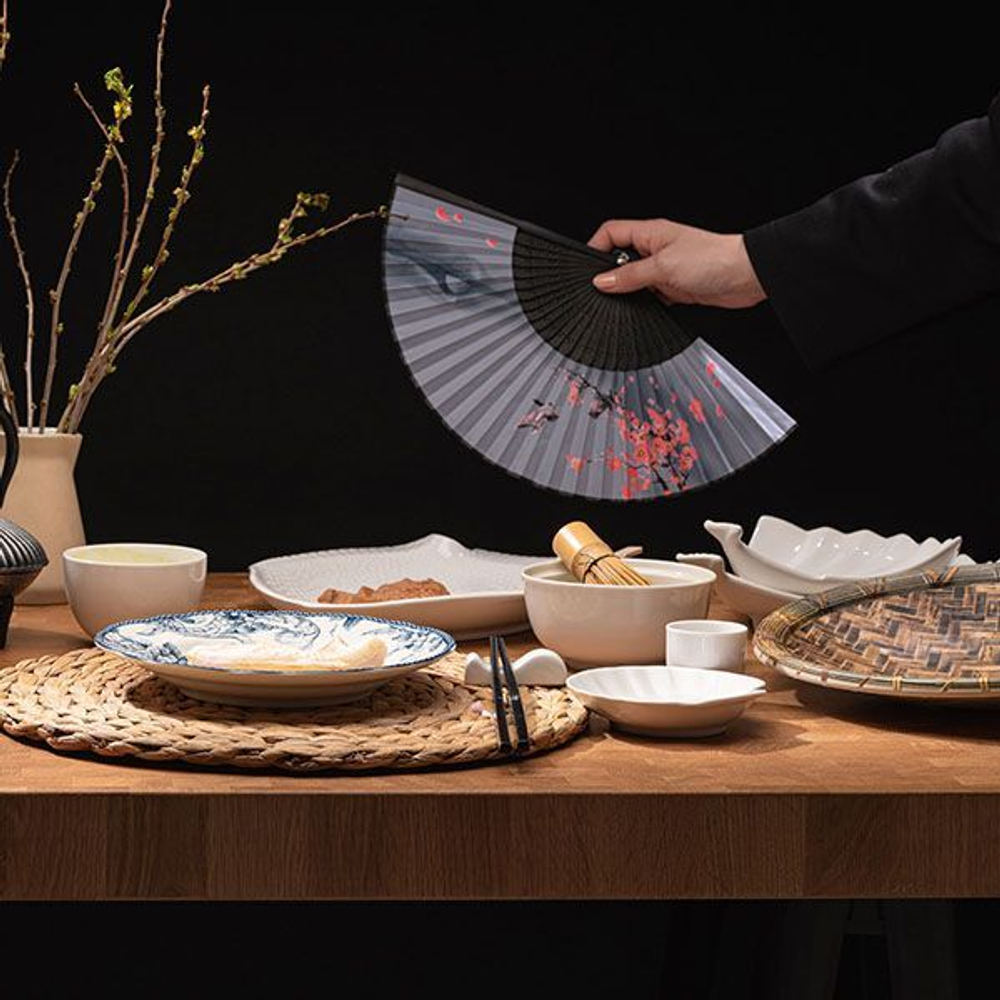 Блюдо «Кунстверк» веер;фарфор;,H=40,L=205,B=175мм;белый (Цвет: белый)