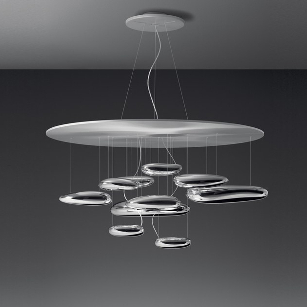 Pendant design lamp  Mercury by Artemide (10 lampshades)
