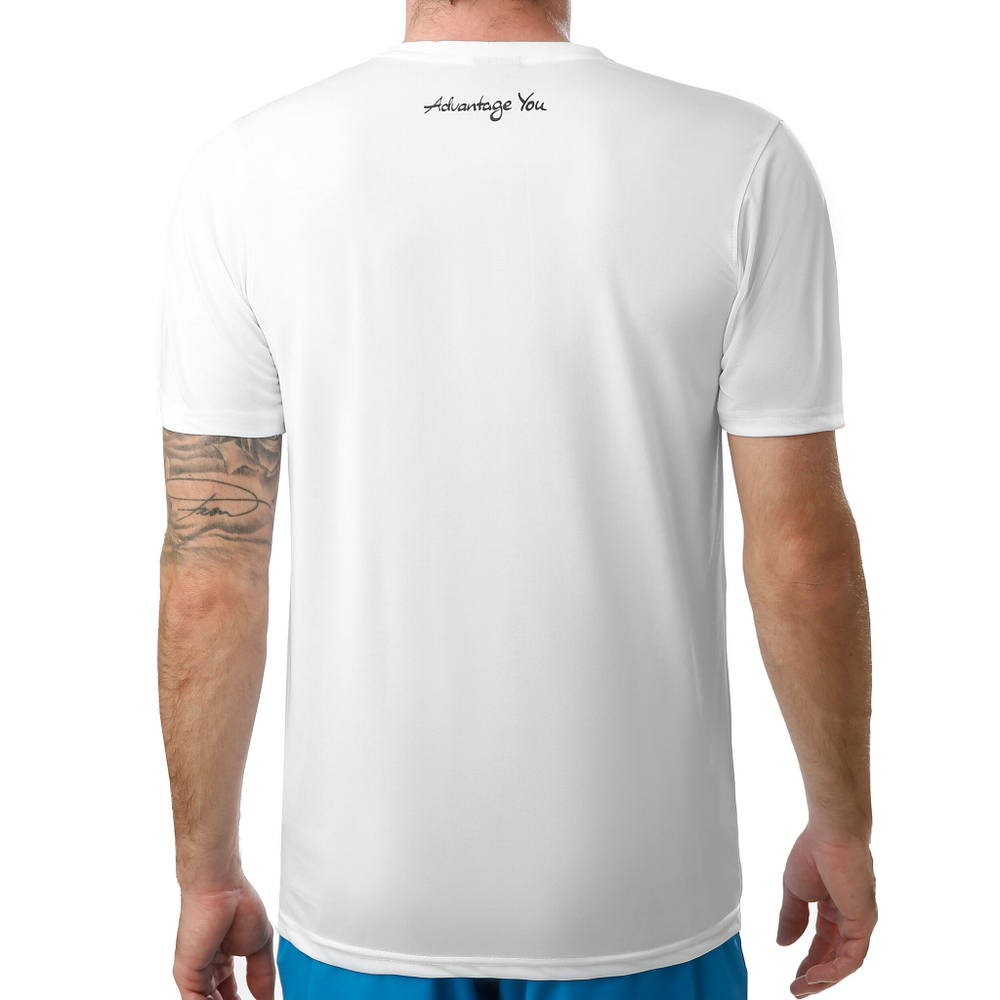Мужское теннисное поло Tennis-Point Basic Function T-Shirt Men - White, Black