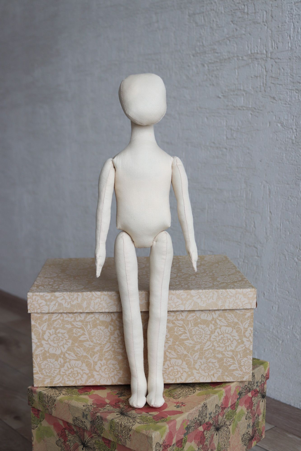 Аксель и Беата, 44 и 38 см. Комплект заготовок интерьерных кукол из текстиля для хобби, рукоделия, творчества