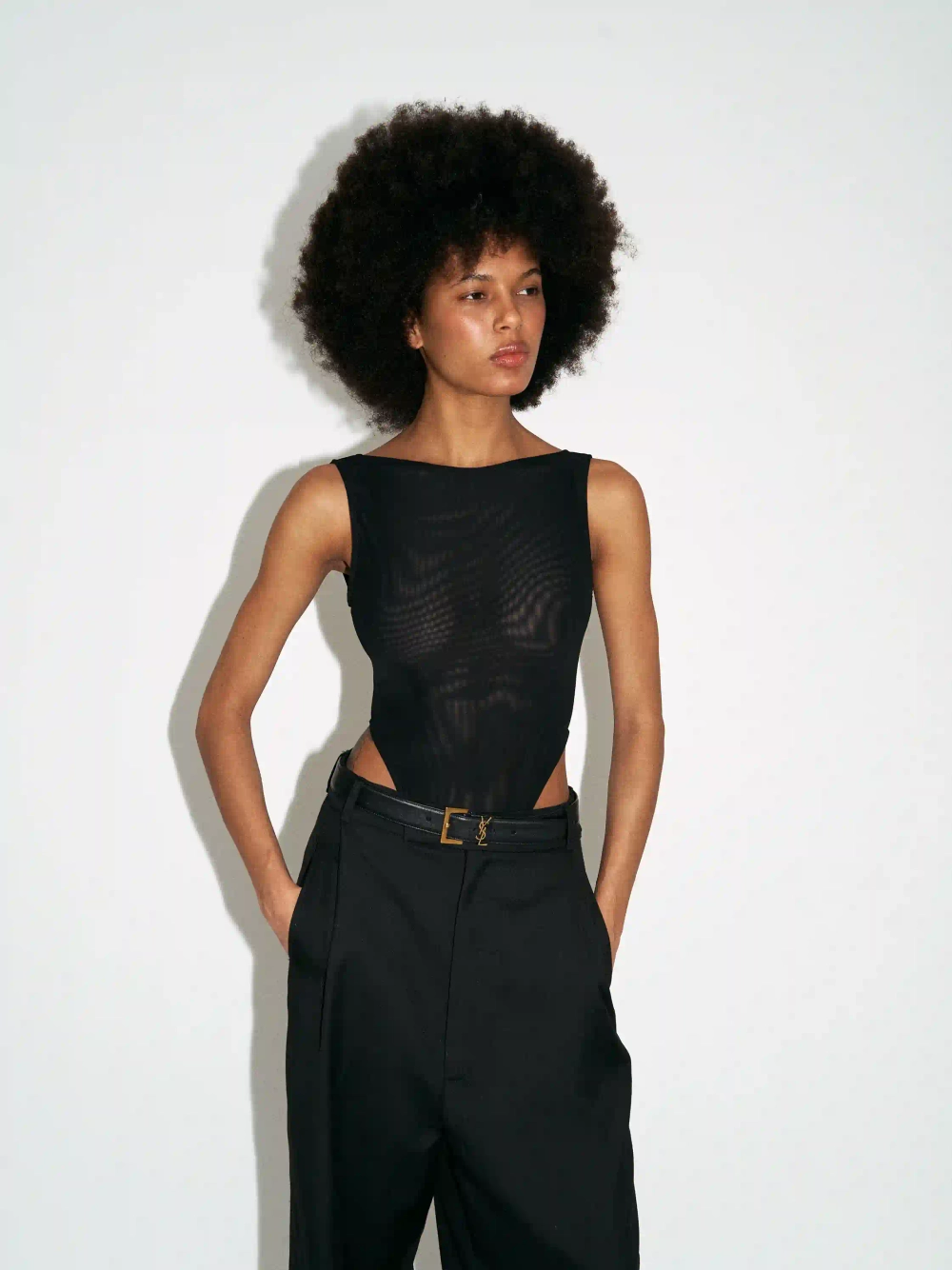 Боди MIRA MESH, Черный