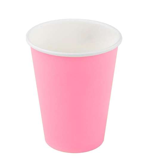 Бумажный стакан 350мл. Розовый, 1000шт/кор. Есо рак