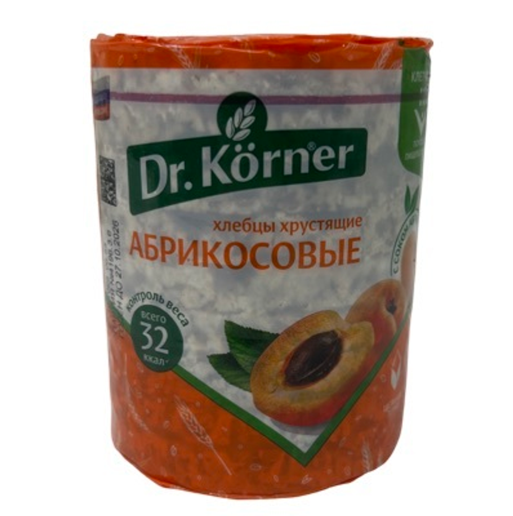 Хлебцы DR KORNER абрикосовые 100г