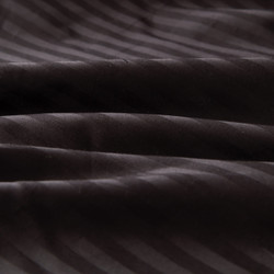 Простыня на резинке Страйп Сатин Однотонный 100% хлопок «Шоколадный блеск»