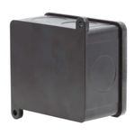 Коробка индустриальная 89х86х46 мм, IP68 с гладкими стенками, черная