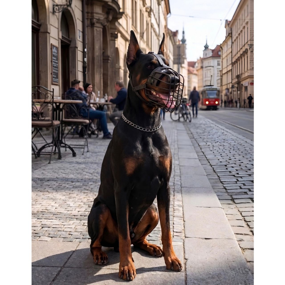 Намордник металлический обливной инавационный 3D K9 INDUSTRIES