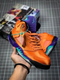 AIR JORDAN 5 RETRO ORANGE/BLACK/PURPLE