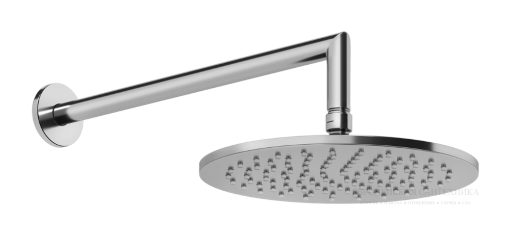 Верхний душ Gessi Anello, Ø250 мм, шарнирный с настенным держателем, цвет Chrome