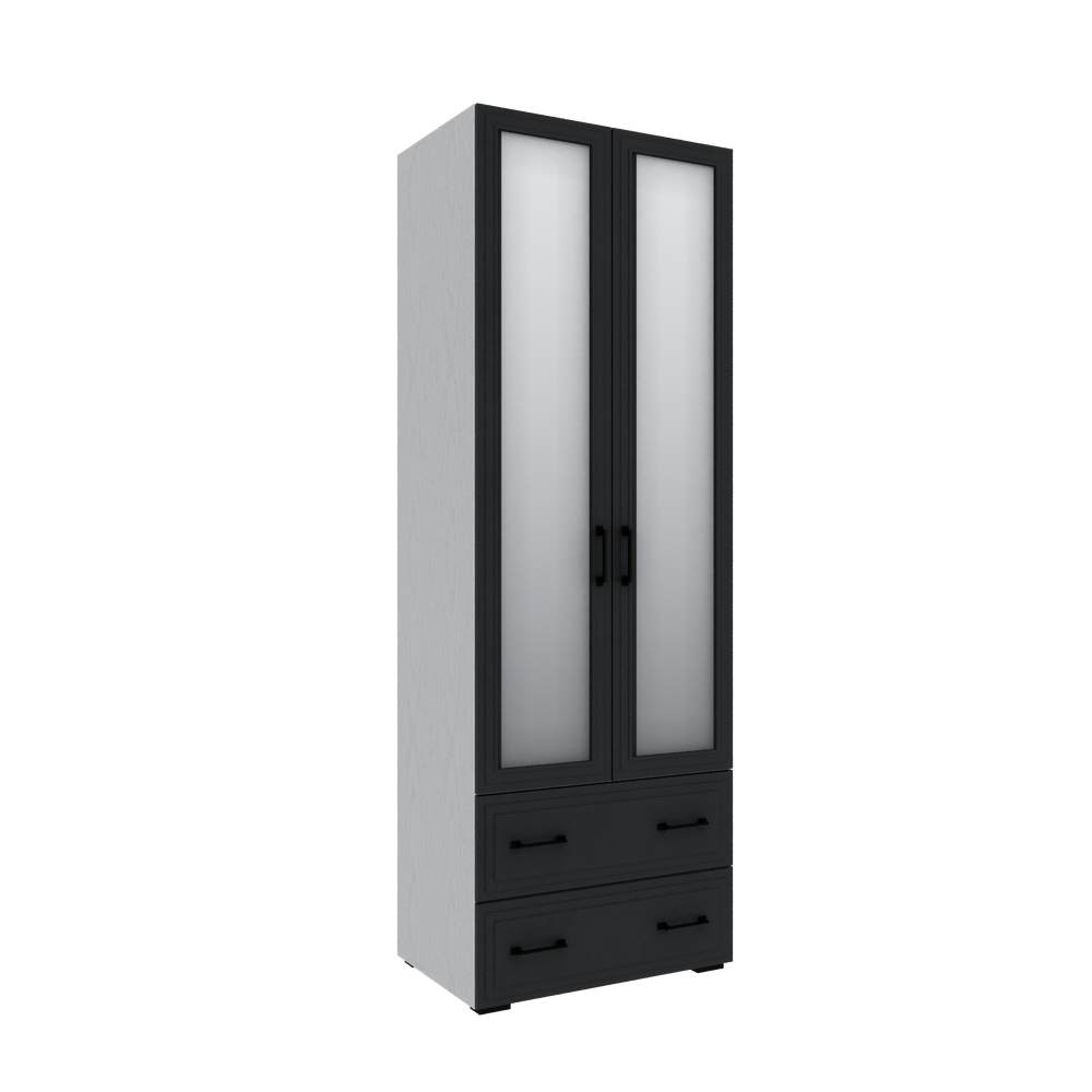 Шкаф с 2 ящиками с зеркалом Бруклин 80Ш