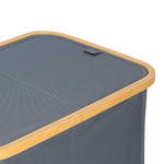 Корзина для белья с двумя отделениями neat twin, 53,5х33х53 см, серая