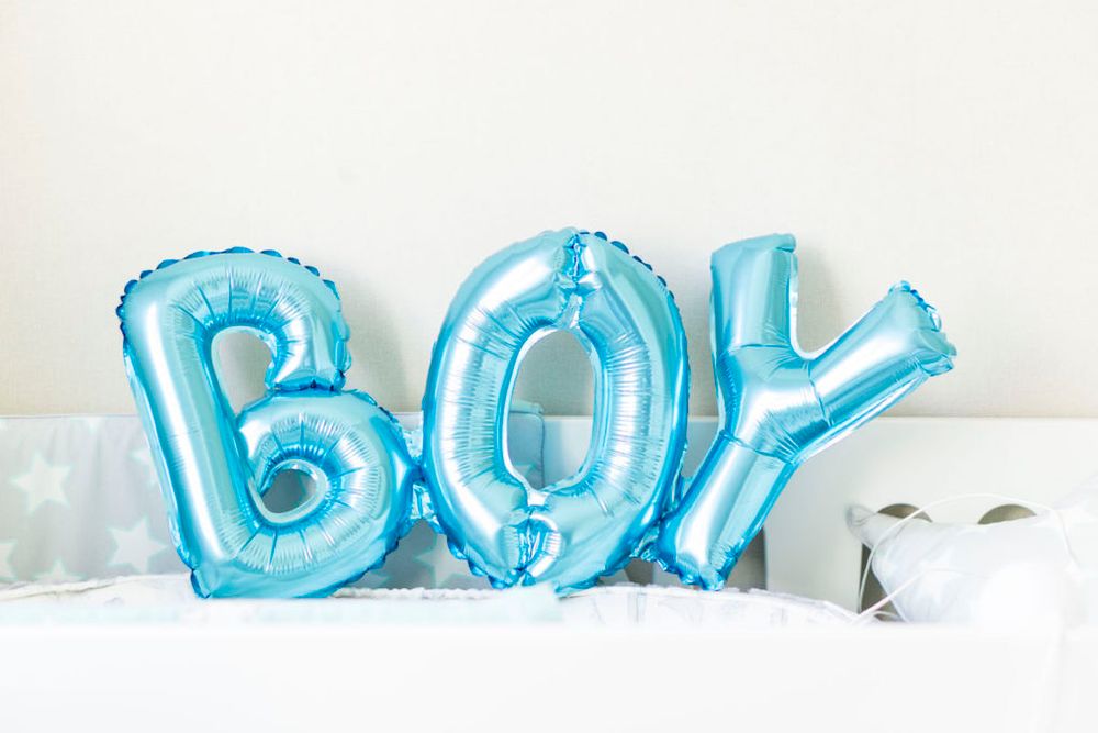 Шар (28"/71см) Фигура, Надпись "Boy", Голубой