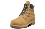 Timberland 6 Inch Premium Logo Wide Fit Boots "Wheat Nubuck"