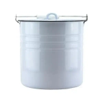Ведро эмалированное 12,0л с крышкой 26-595