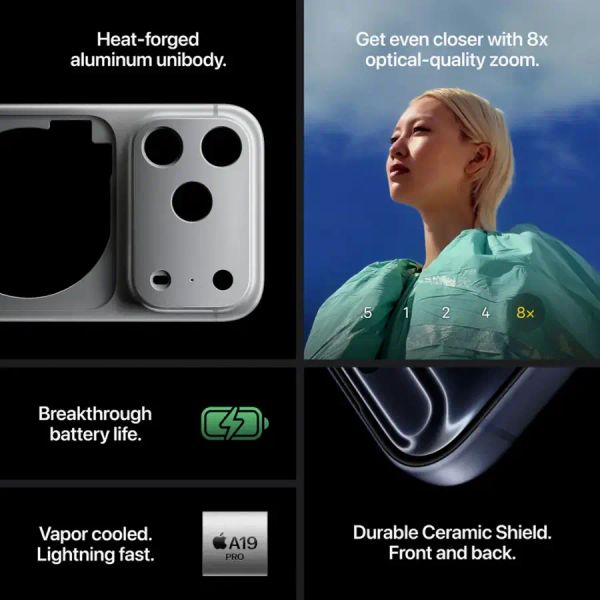 Смартфон Apple iPhone 17 Pro 256 ГБ (nano-SIM и eSIM), Синий | Deep Blue