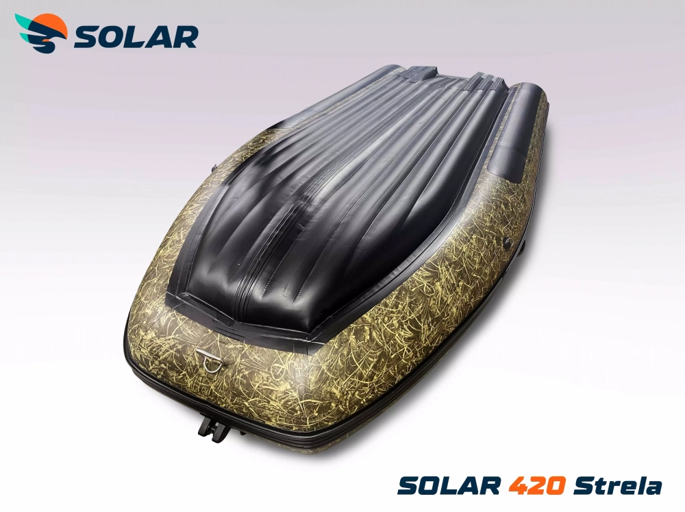 Лодка надувная моторная solar-420 strela jet tunnel
