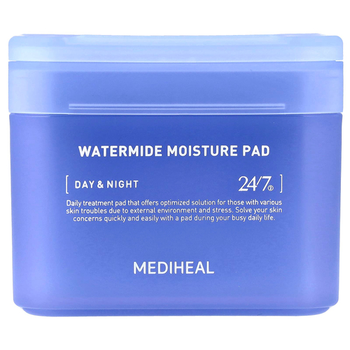 MEDIHEAL, Watermide, увлажняющие салфетки, 100 шт., 150 мл (5,07 жидк. унции)