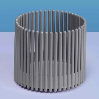 Кашпо для цветов пластиковое 1,8л d-14см «Южное» серый шёлк