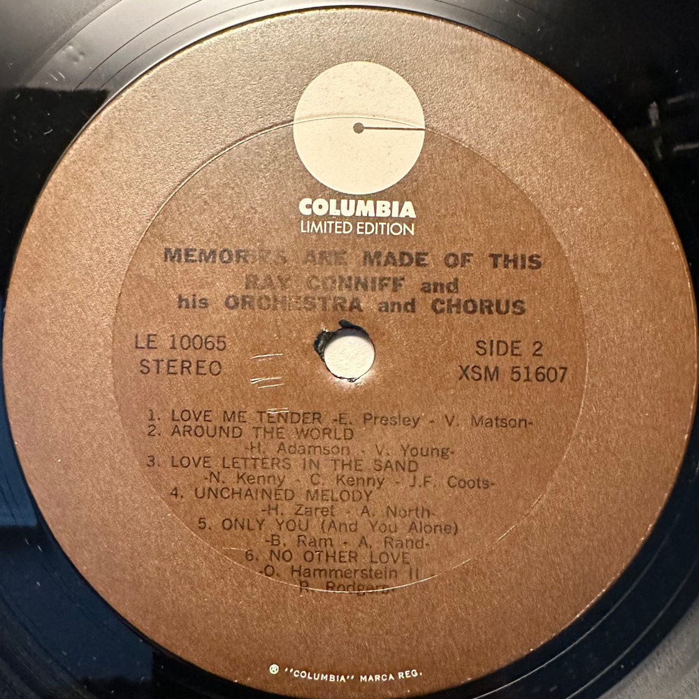 Ray Conniff And His Orchestra & Chorus - Memories Are Made Of This (США 1960г.)