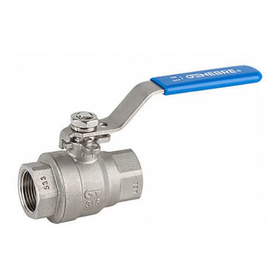 Кран шаровой полнопроходной GENEBRE 2014 - 3/4* (ВР/ВР, PN63, Tmax 180°C, ручка-рычаг, цвет синий)