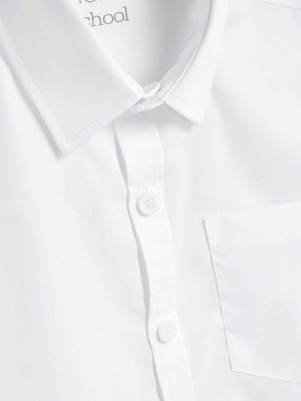 Рубашка с коротким рукавом школьная для мальчика Next M13-627, 5 шт., Белый